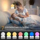 Ночник-генератор белого шума Swan Baby Q 2 для сна и релаксации для новорождённых, детей и взрослых, Луна, 7 цветов, звуковой генератор, лампа для малышей, успокаивающие белые звуки - изображение 5