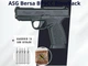 Пневматичний пістолет ASG Bersa BP9CC Blowback + 5 балончиків + 500 кульок - зображення 1