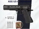 Пневматический пистолет ASG US-C. Blowback + 5 баллончиков + 500 шариков - изображение 1