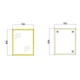 Дзеркало настінне Zerix FONTE MRZ09-60x85-Reverse GOLD прямокутне в золотій рамі (ZX6211) ( 25727 ) - изображение 4