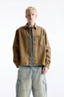 Джинсова куртка Pull & Bear синій-бежевий JZYWI872 S - зображення 1
