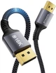 Кабель Stouchi Displayport v2.1 [VESA Certified] 16K@60Hz, 8K@120Hz, 4K@240Hz 54Gbps 3м чорний [D16K3] - зображення 1