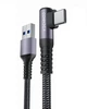Кабель CONMDEX USB A to USB-C 15Вт, USB 3.2 Gen2, 10Gbps, Г-образный, 1м, grey - изображение 1