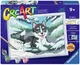 Картина по номерам Ravensburger CreArt Дерзкий хаски 12023261 (4005555232612) - изображение 1