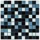 Мозаика из декоративного стекла чёрно-серая 298х298х4,5мм SW-00002369 - изображение 1
