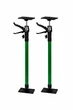 Комплект з 2 телескопічних монтажних стійок Helper HP-1038 50–115 см до 30 кг для гіпсокартону панелей та облицювання стін і стелі регульовані професійні монтажні опори 2 шт для дому будівництва ремонту третя рука для роботи - зображення 3
