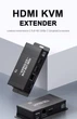 Удлинитель HDMI / USB KVM сигнала по кабелю витая пара rg45 до 60 метров, HDMI Extender передатчик и приемник видео аудио (ozd5/d6) - изображение 11