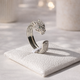 Кольцо в стиле Cartier Panthere Diamond Silver (размер регулируемый) - изображение 1