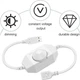 Диммер USB 5В, 30 см, регулятор яркости LED-лент, светодиодных ламп, USB-ламп, поворотный, плавная регулировка, белый - изображение 2