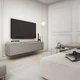 Тумба под телевизор навесная Perfect Home Оро/Oro 2-дверная RTV135 MDF Серый (PFH-091357) - изображение 1