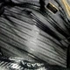 Сумка шкіряна з логотипом PRADA Bony Bag Medium Чорний - зображення 6