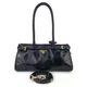 Сумка шкіряна з логотипом PRADA Bony Bag Medium Чорний - зображення 7