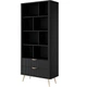 Стеллаж Perfect Home Ланте/Lante 2S с 2 ящиками и золотыми ножками Черный (PFH-091189) - изображение 1