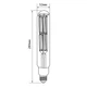 Лампочка Videx LED Filament T52F 50W E27 5000K (VL-T52F-50275) - зображення 2
