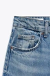 ZARA жіночі широкі джинси блакитного кольру MID-RISE WIDE-LEG TRF / Розмір 32 - изображение 2