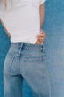 ZARA жіночі широкі джинси блакитного кольру MID-RISE WIDE-LEG TRF / Розмір 32 - изображение 3