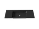 Раковина, умывальник врезной Luxor Forte Low 120 Black - изображение 5