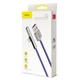 Кабель Baseus Iridescent Lamp Mobile Game Cable USB to Lightning 2.4A 1м (CAL7C-A05) Purple - изображение 6