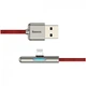 Кабель Baseus Iridescent Lamp Mobile Game Cable USB to Lightning 2.4A 1м (CAL7C-A09) Red - зображення 2