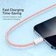 Кабель Baseus Dynamic Series Fast Charging USB to Lightning 2.4A 2м (CALD000507) Orange - изображение 4