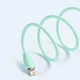 Кабель Baseus Jelly Liquid Silica Gel USB to Lightning 2.4A 2м (CAGD000106) Green - зображення 7