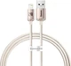 Кабель Baseus Crystal Shine Series USB to Lightning 2.4A 1.2м (CAJY001104) Pink - зображення 1