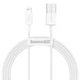 Кабель Baseus Superior Series Fast Charging Data Cable USB to Lightning 2.4A 1.5м (CALYS-B02) White - зображення 1