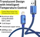 Кабель Baseus Crystal Shine Series USB to Lightning 2.4A 2м (CAJY000103) Blue - зображення 14