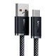Кабель Baseus Dynamic Series Fast Charging Data Cable USB to Type-C 100W 20V 5A 1м (CALD000616) Slate Grey - зображення 2
