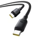 Кабель Baseus Silky Series Fast Charging Data Cable Type-C to Type-C 100W 20V 5A 1м (P10377704113-00) Black - зображення 2