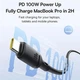 Кабель Baseus Silky Series Fast Charging Data Cable Type-C to Type-C 100W 20V 5A 1м (P10377704113-00) Black - зображення 7