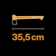 Универсальный топор Fiskars X-series X14 Universal, XS - 35.5 см, 740 грам (1069102) - изображение 2