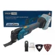 Акумуляторний мультитул PROFI-TEC PCM430 (20В, НИЗЬКА ВІБРАЦІЯ, безщітковий двигун, ампліт. 4°, LED підсвітка) без АКБ та ЗП, + насадки, коробка - изображение 1
