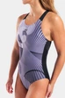 Купальник жіночий Arena DEPTH SWIMSUIT V BACK 010738-550 36 Чорний - зображення 4