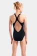 Купальник для дівчаток Arena GRAPHIC SWIMSUIT V BACK 006680-501 12 152 см Чорний - зображення 4