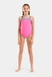 Купальник для дівчаток Arena SWIMSUIT LIGHT DROP SOLID 005919-988 14 164 см Рожевий - зображення 1