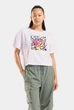 Жіноча футболка Arena GRAFFITI CROP TEE 010975-100 M Білий - изображение 1