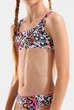 Купальник для дівчаток Arena WATER PRINT BIKINI BRALETTE 011031-150 12 152 см Білий - зображення 3