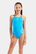 Купальник для дівчаток Arena GRAPHIC SWIMSUIT V BACK 010407-830 8 128 см Блакитний - зображення 1