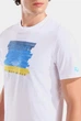 Чоловіча футболка Arena WATER PRINT T-SHIRT 011001-100 M Білий - изображение 3
