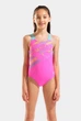 Купальник для дівчаток Arena LINES SWIMSUIT SWIM PRO BACK L 003550-980 14 164 см Рожевий - зображення 1