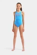 Купальник для дівчаток Arena GRAPHIC SWIMSUIT V BACK 006680-805 14 164 см Блакитний - зображення 2