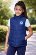 Жилет дутый для девочки Active Touch Kids синий, 134 - изображение 1