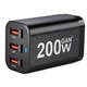 Настільна зарядна станція 200W GaN, 6 портів (4×USB-C + 4×USB-A), PD 3.0 - изображение 2