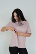 Футболка для беременных и кормящих мам с потайной молнией для кормления XL Мамин Дом пудровый - изображение 6