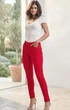 Жіночі джинси Super Skinny Fit Esmara, 38 (s/m) розмір, 7/8 довжина, червоний - изображение 1
