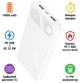 УМБ Hoco J154 Victorious 10000 mAh PD20W + QC22.5W White (BC_715034) - зображення 3