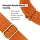 Текстильний ремінець Bandio для Mobvoi TicWatch E3 Orange (43085-2C) - зображення 3