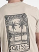 Футболка хлопковая длинная мужская Guess 671882259 2XL Бежевая с принтом (1159856835) - изображение 9