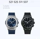 Ремінець для годинника Hublot 25*19 чорний каучуковий ААА - зображення 5